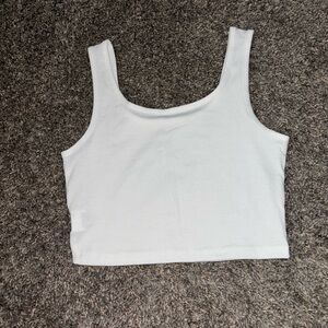 White Women's Crop Top